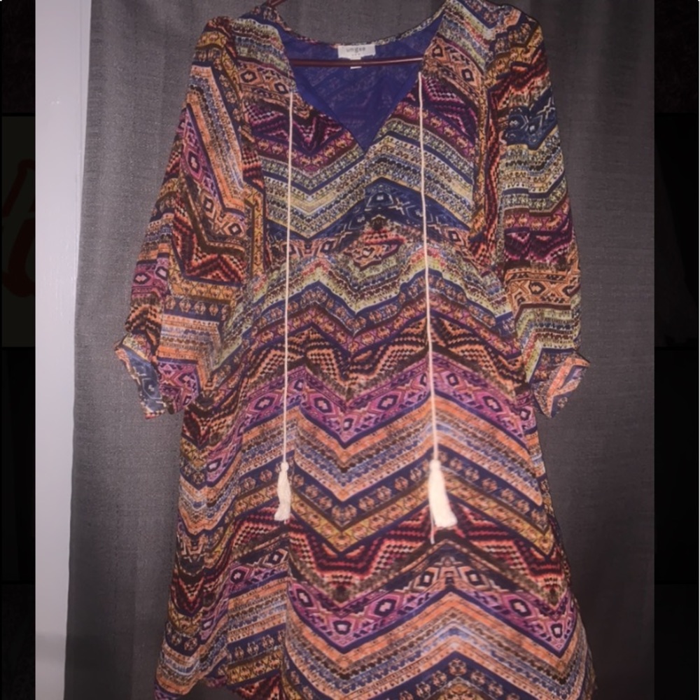 Umgee Patterned Short Dress